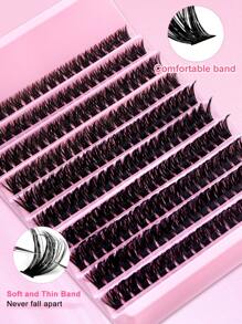 200PCS Dramatic C-Curl 8-16MM Mix DIY Lash Extension Kit Set DIY Bottom Lashes Eyelashes Book Big Volume Soft Individual Cluster Lashes Create A Fluffy Natural Wispy Y2k Butterfly Elements Pink Base Card Look At Home Long Lasting DIY Lashes Glue ,DIY Glue Remover,DIY Lashes Tweezers (Bottom Lashes+100D)