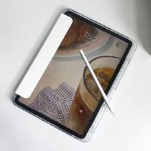 360° 旋转透明平板支架，二合一亚克力三折支架，兼容 iPad Mini 6/7、iPad 7/8/9/10/11、iPad Air 3/4/5、iPad Air 11/13、iPad Pro 11/13、iPad 9.7/10.2/10.5/10.9/11/12.9、2019/2020/2021/2022/2024/2025