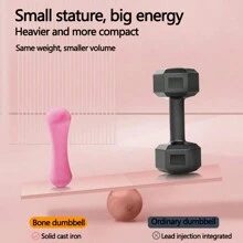 Dumbbells For Women Fitness Home Equipment Men Solid Pure Iron Combination Small Dumbbells For Beginners To Train Arm Muscles - Pink 1kgX2 - View 4
