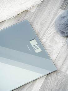 An Ultra-Thin 1.7cm Glass Panel Simple And Stylish Weight Scale For Home Use With High Precision, Small Body Fat Scale, Weight Loss Scale, Human Body Weight Scale, Home Scale - LCD Display - Maximum Weight Limit 150kg - Smart And Simple - Black And Gray - 30*30 Cm Home Bathroom Decor Summer