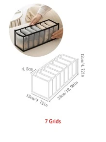 1PC Socks And Underwear Storage Box- Black 24-Grid Fabric Drawer Organizer Set For Socks And Underwear, Collapsible Closet Storage Box With Multiple Compartments, Space-Saving Organizer Bins For Dressers And Wardrobes, Non-Woven Fabric With Sturdy Cardboard Insert, Perfect For Organizing Bras, Underpants, Socks, And Scarves, Storage Boxes With Individual Slots. Bedroom, Organizer, Home Storage, White T Shirt Women, Black Pants Women, Ladies Winter Clothes, Dress,