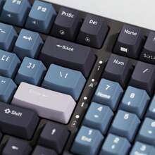 RK ROYAL KLUDGE RK98 Mechanical Gaming Keyboard Triple Mode 2.4G/BT5.1/USB-C 100 Keys Hot Swappable Linear Red Switch With Number Pad RGB Backlit 3750mAh Battery NKRO Keyboard ErgonomicUS Layout - Blue-HotSwapRedSwitch - View 5