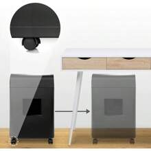 Duronic Cross Cut Paper Shredder PS609 Shred 9 Sheet Heavy Duty Small Electric Shredders Data Shredding Machine For Home Use Office Shreds Papers Credit Cards Envelopes Documents - Black P4 - Medium - View 5