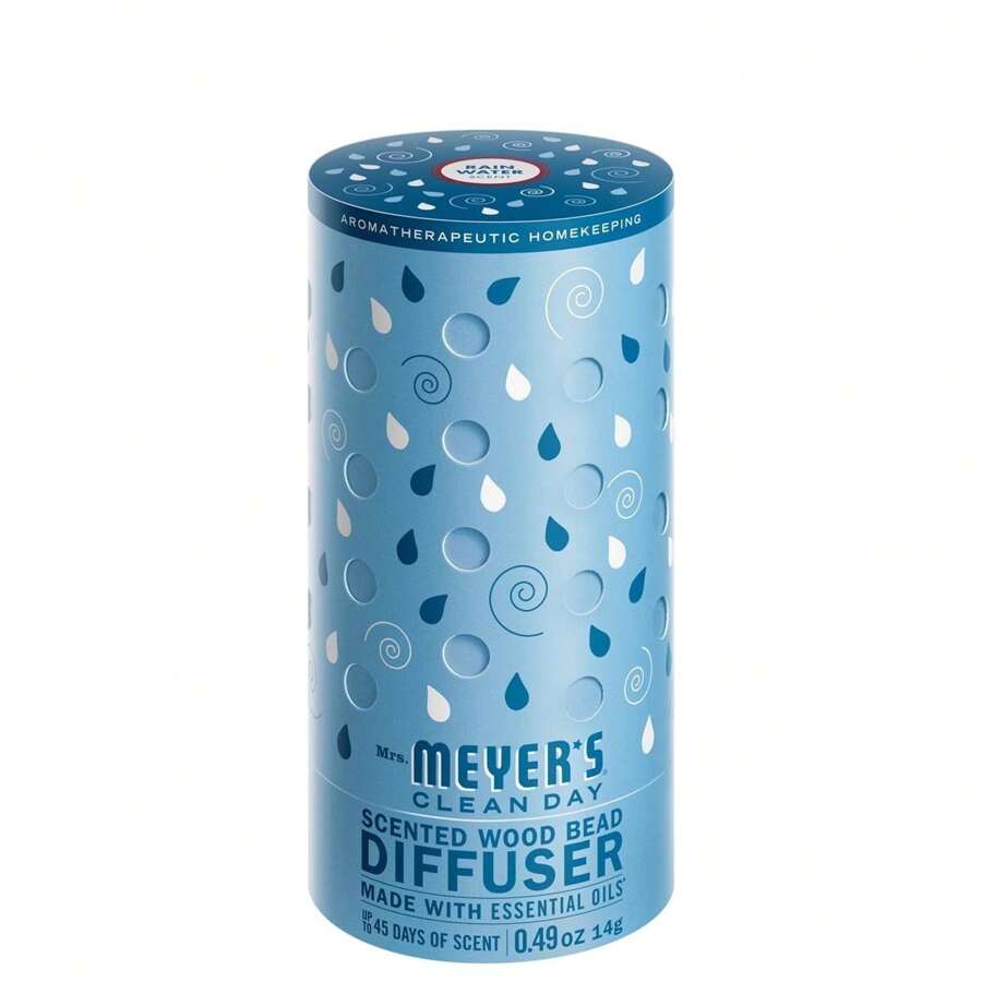 Mrs. Meyers Clean Day Rain Water Scented Wood Bead Diffuser, Made With Essential Oils, 0.49 Oz - Multicolor - View 1