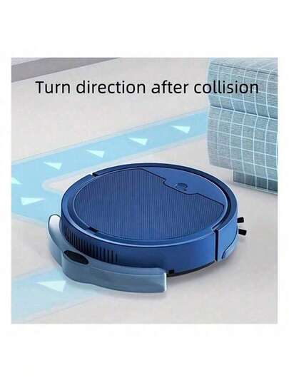Robot aspirador, potente succión, tiempo de funcionamiento de 120 minutos, ultrafino, carga automática, combinación de aspiradora y fregona, muy adecuado para suelos duros con pelo de mascotas y limpieza diaria