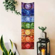 1 pieza de Tapiz de 7 Chakras, decoración bohemia de pared para meditación y yoga, para dormitorio, dormitorio universitario, sala de estar, entrada (sin accesorios), regalos, decoración de cumpleaños, graduación, decoración de habitación, tapiz de pared, bandera, decoración del hogar, decoración de habitación, decoración del dormitorio - Multicolor - Ver 15