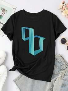 Infinity Falls Women's Women T-Women's Shirt With - Black - View 1