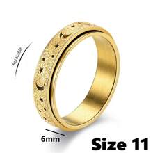 1pc Hollow Star Moon Stainless Steel Exquisite Ring,Special Gifts For Family And Friends