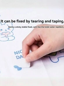 5个一次性马桶套，双层加厚印花，旅行酒店独立包装，无纺布马桶座套，防水一次性马桶套，卫生实用，适合青少年和成人 - 防水，强力粘合，便携式旅行马桶座保护套，易于清洁，独立包装浴室装饰秋季装饰