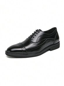 Zapatos Oxford casuales para hombres, de punta afilada, adecuados para negocios/vestimenta formal, apropiados para el trabajo, bodas, clubes, peluquerías, color negro, estilo coreano