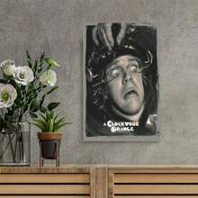 A Clockwork Orange Canvas Print -  Disturbing Imagery Classic Film Poster, Ideal For Cinema Buffs, Alternative Room Decor, Or Unique Home Gallery