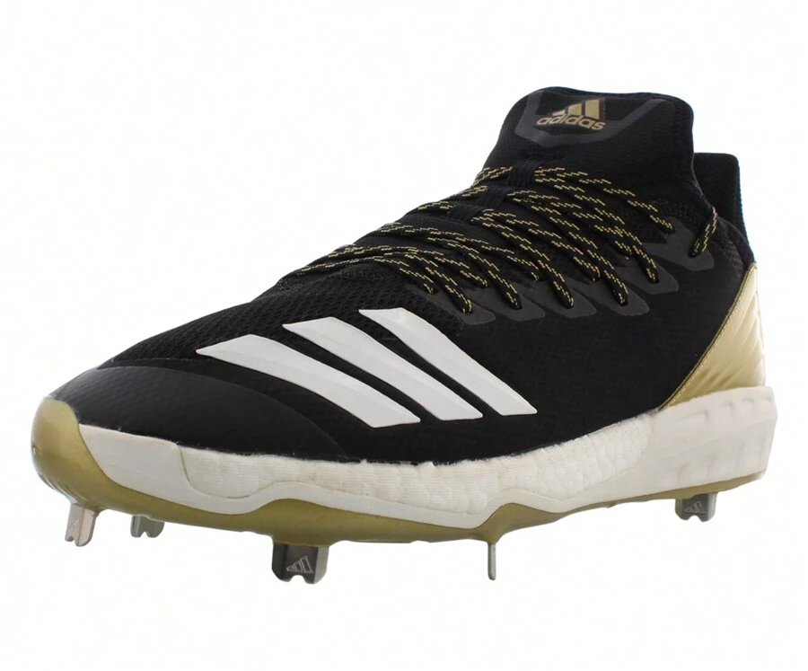 Adidas Icon 4 Mens Shoes - Black/Gold - View 1