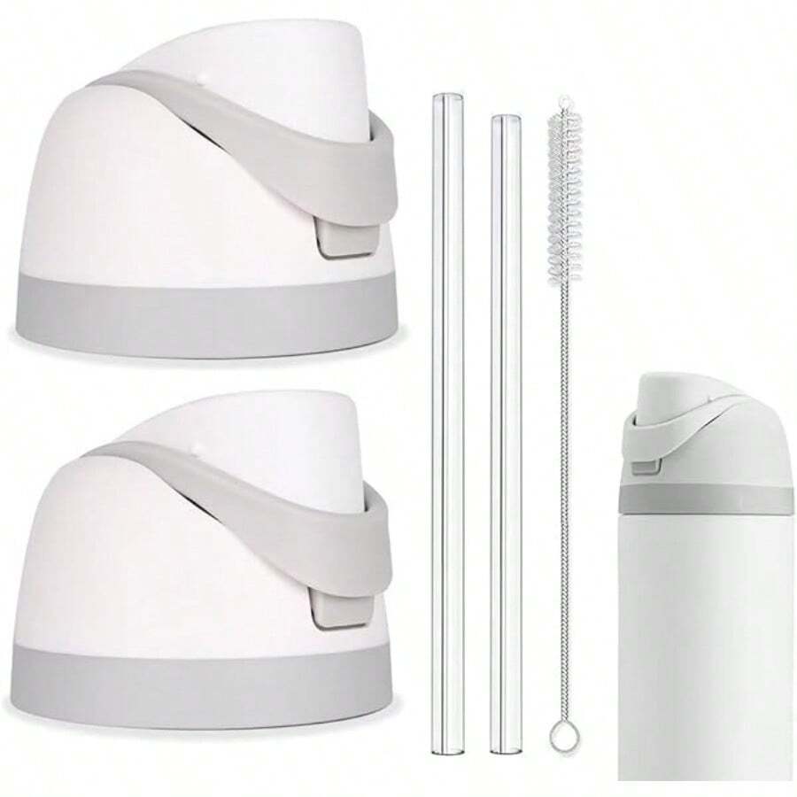 Pajita de repuesto para botella de agua de 24oz/32oz, pajitas reutilizables y transparentes para accesorios de botellas de agua de 24oz y 32oz