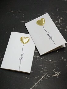 手工制作的创意心形爱情贺卡，适合情人节、母亲节、教师节 - 适合作为邀请卡、贺卡、节日礼物