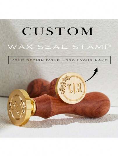 Initial/Letter Wax Seal Kit, Custom Wax Stamp Kit, Custom Any Logo Wax Seal, Custom Wax Seal Gifts, Wax Seal Stamp Custom For Wedding Invitation, Wax Stamp For Personalized Gift, Exquisite, High-Quality, Custom, Personalized, Unique, Ideal Gifts For Him, Ideal Gifts For Her, Her, Boyfriend, Girlfriend, Dad, Mom, Family, Friends, Son, Daughter, School Students, Workers, Kids, Office, Tea Room, School, Home,Vacay Vibes,Summer Holiday
