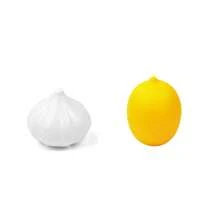 Bộ 5 hộp nhựa đựng thực phẩm hình quả táo, hành tây, ớt xanh, chanh - Hộp kín khí đa năng đựng trái cây và rau củ, dùng được trong tủ đông, nắp lật, rửa tay, không cần dùng điện - Nhiều màu - Xem 14