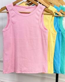 Casual Summer Tank Top - Màu Hồng baby - Xem 2
