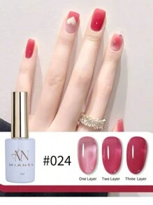 MIANEL 12ML/PCS 30- Colors Ice Clear Nude Jelly Gel Nail Polish Top Selling Pink Nails Blue Nails White Nails Red Nails Black Nails Gel Polish Suitable For 4 Seasons For Nails And Toe Nails UV Light Nails Nail Art Salon Use Fall Nails Christmas Nails Perfect For Nail Art Salons Use And DIY Use ,Nail Supplies Gifts For Girls Soak Off Semi Permanent Varnish Manicure - Multicolor - View 9