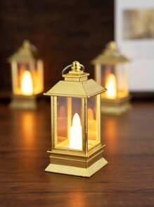 1 szt. Miniaturowa, ręczna, dekoracyjna lampka LED, zasilana bateryjnie, mała lampka nocna do dekoracji domu, lampka ozdobna ze świecą LED, mała lampka wiatrowa do dekoracji biurka, odpowiednia do dekoracji przyjęć, stołu jadalnego, lampionów ślubnych, oświetlenia do dekoracji stołu świątecznego