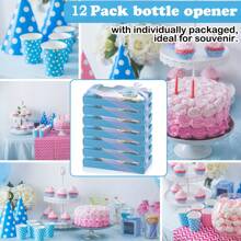 12 sztuk Złoty Kolor 1. Urodziny Otwieracze Do Butelek, Nadaje Się Na Prezent Urodzinowy Rocznicy, 1. Rocznica, Ujawnienie Płci I Preferencji Imprezy, Urodziny, Okazje Do Dawania Prezentów, Prezent Na Walentynki, Artykuły Kuchenne I Barowe, Upominki Na Imprezę, Dekoracje Pamiątkowe