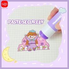 WUQIANNIAN WQN 2/4/8pcs Highly Attractive Lilac Solid Glue Stick, Large Capacity Colloid, Smooth Glue, Non-Formaldehyde, Safe, High Viscosity And Strong Stickiness, Handmade Handbook, DIY Back-To-School Season