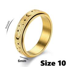 1pc Hollow Star Moon Stainless Steel Exquisite Ring,Special Gifts For Family And Friends