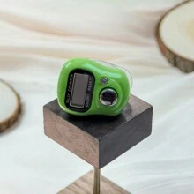 1 pieza Contador de anillos electrónico, Contador digital portátil para aliviar el estrés, para oración, entrenamiento, yoga, conteo, contador de anillos para dedos, estilo de anillo con pantalla digital y conteo electrónico
