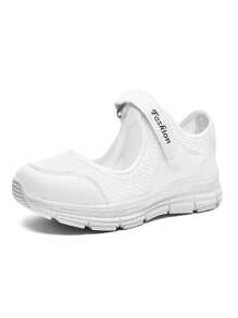Sandalias deportivas casuales, ligeras y transpirables de malla con cierre de gancho y bucle, antideslizantes, cómodas para correr, bailar, para mujer