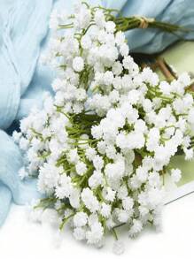 20pcs Starry Sky Simulation Flowers With Stem Small Bouquet - Handmade Floral Arrangement With Simulated Texture, Used For Home Outdoor Courtyard Garden Decoration, Wedding, Party, Birthday Atmosphere Decoration, Valentine Day, Gift Gifts Graduation