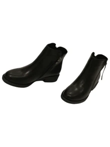 Fashionable Minimalist Snake Pattern Embossed Basic Commuter Bag - Black - View 5