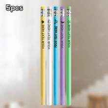 LICVIC 5/10/20/50/100/200 Pcs Custom Engraving Text Pencils, Personalized Pencils For Kids, Customized Pencils Personalized Bulk, Multi-Functional, Ornamental, Letter, Stylish, Modern, Colorful, Cute, Adorable, Casual, Custom, Personalized, Unique, Customized, Baby Gifts, Ideal Gifts For Him, Ideal Gifts For Her, Son, Daughter Back To School,Kids,Urban Gala,Modern,Colorful,Cute - Style a - View 14