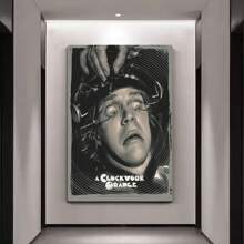 A Clockwork Orange Canvas Print -  Disturbing Imagery Classic Film Poster, Ideal For Cinema Buffs, Alternative Room Decor, Or Unique Home Gallery