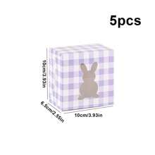 5 件/10 件带窗口的复活节饼干盒，适用于复活节假期糕点、甜甜圈、带透明窗口的饼干兔子、纸杯蛋糕、布朗尼、松露礼物 - 紙本 - 查看 27