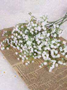 20pcs Starry Sky Simulation Flowers With Stem Small Bouquet - Handmade Floral Arrangement With Simulated Texture, Used For Home Outdoor Courtyard Garden Decoration, Wedding, Party, Birthday Atmosphere Decoration, Valentine Day, Gift Gifts Graduation