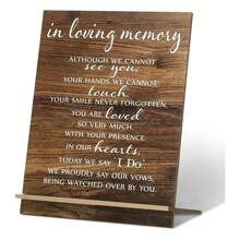 1pc Vintage Wooden Love Theme Decoration, Sweet Love Slogan, Wedding Ceremony Vows, Table Decoration, Suitable For Bedroom, Living Room, Wedding Party Blessing, Best Gift For Spring, Summer, Autumn And Winter Gifts Birthday Graduation Birthday Decorations Party Decorations Bachelorette Beach Back To School School Supplies Room Decor