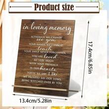 1pc Vintage Wooden Love Theme Decoration, Sweet Love Slogan, Wedding Ceremony Vows, Table Decoration, Suitable For Bedroom, Living Room, Wedding Party Blessing, Best Gift For Spring, Summer, Autumn And Winter Gifts Birthday Graduation Birthday Decorations Party Decorations Bachelorette Beach Back To School School Supplies Room Decor