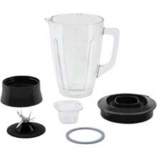 velocidades con vaso de vidrio de  litros, 550 W, con tecnología powelix y acople Carbon Drive, incluye 10 funciones, - Negro - Ver 5