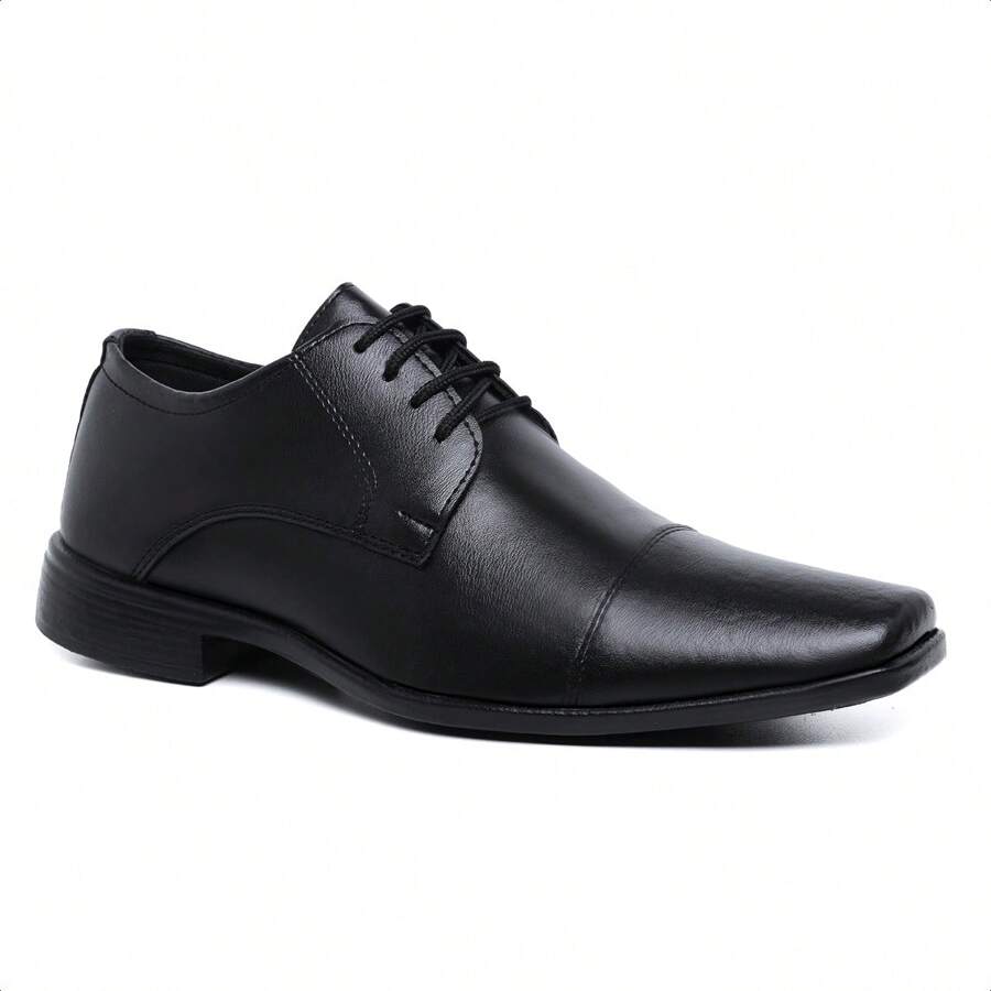 Men's Lace-Up Oxford Dress Shoes Comfortable For Everyday Wear Direct From The Factory - màu đen - Xem 1