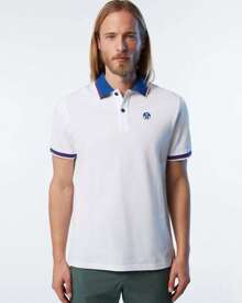 North Sails S/S polo met logo - witte polo