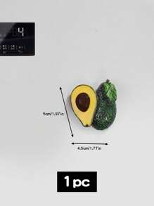 10 piezas/1 pieza 2,28 * 1,18 pulgadas Imanes de refrigerador con diseño de frutas como cerezas, aguacates, fresas, limones y melocotones para decoración personalizada del hogar, decoraciones navideñas y decoración del dormitorio