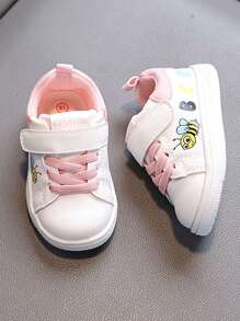 1 par de zapatos de primavera y otoño para niños de 1 a 4 años, zapatos de interior y exterior de moda y lindos, con suela blanda antideslizante y resistente al desgaste, con , ligeros y cómodos