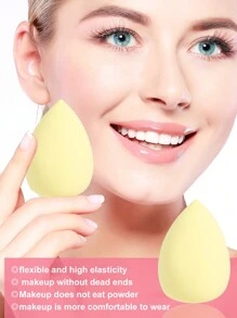 5/10/20/30/40/50/60/80/100PCS Makeup Tools Set Including:10PCS Makeup Sponges For Liquid Makeup+10PCS Mini Makeup Sponges For Liquid Makeup+10PCS Triangle Powder Puffs For Loose Powder And Makeup Setting+10PCS Air Cushion Powder Puffs For Facial Makeup+10PCS Mini Air Cushion Powder Puffs For Facial Concealer Makeup - Màu vàng - Xem 3