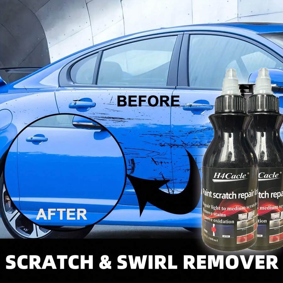 2x Auto Kratzerentferner Paste - Tiefen Kratzer Reparatur Creme Mit Schutz