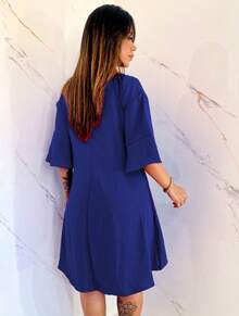 MULLET DRESS - Navy Blue - View 2