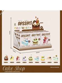 Bộ 9 khối xây dựng tiệc ngọt, Bộ khối xây dựng bánh sinh nhật tự làm, Hộp quà tặng sinh nhật tiệc/sự kiện, Bộ khối xây dựng trẻ em, Thích hợp cho bé trai và bé gái - bữa tiệc tráng miệng - Xem 20