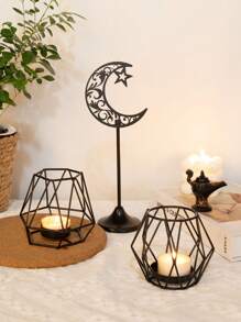 1件斋月烛台桌中心装饰婚礼派对结婚纪念日家居装饰烛光晚餐装饰，星星，月亮，灯笼，斋月餐具，斋月目的，斋月礼物，开斋节赠品，斋月灯笼，斋月反思，斋月，斋月分发，斋月吉祥，斋月灯笼，斋月，斋月装饰，斋月装饰品，斋月。 - 彩色 - 查看 8