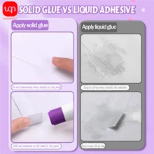 WUQIANNIAN WQN 2/4/8pcs Highly Attractive Lilac Solid Glue Stick, Large Capacity Colloid, Smooth Glue, Non-Formaldehyde, Safe, High Viscosity And Strong Stickiness, Handmade Handbook, DIY Back-To-School Season