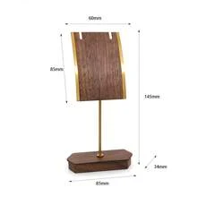 1 pièce Support d'affichage de bijoux, support de collier, rack de rangement - tour organisateur de bijoux en métal doré pour table de présentation de pendentifs, boucles d'oreilles, bracelets, accessoires, accessoires de photographie de bijoux, présentoir d'exposition (les articles de bijouterie sont uniquement pour l'affichage, non inclus)