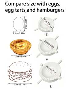 1 pieza/3 piezas Molde de Masa para Empanadillas Blanco, Molde para Empanadillas, Molde DIY para Empanadillas, Dispositivo Fabricante de Empanadillas, Prensa de Masa, Fabricante de Empanadillas Rápido y Fácil, Molde de Plástico para Empanadillas con Forma Perfecta, Fabricante Manual de Empanadillas, Molde de Plástico para Empanadillas, Clip Rápido para Empanadillas, Seguro para Lavar en Lavavajillas, Herramienta DIY Ideal para Hacer Calzones, Empanadillas, Empanadas, Tartas, Raviolis, etc.