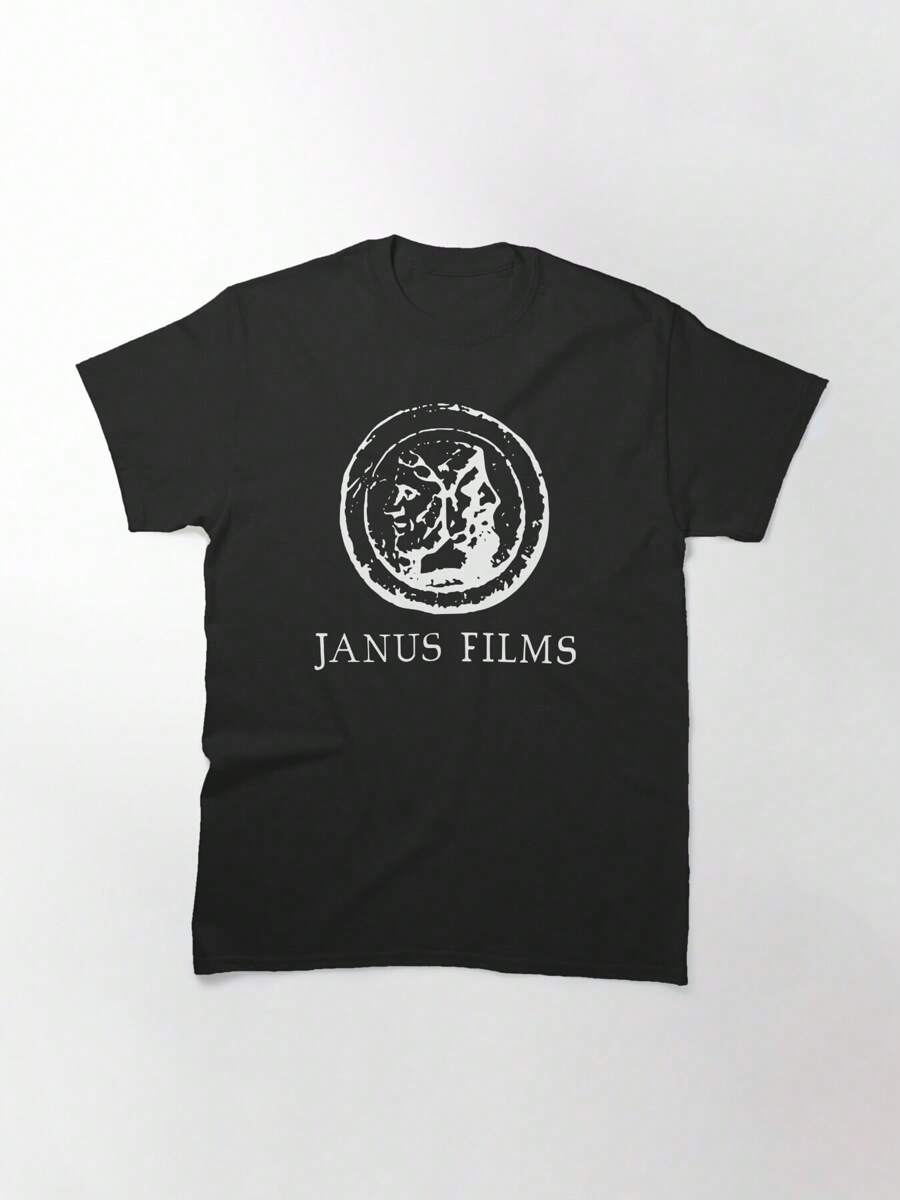 Janus Films Classic T-Shirt, Women's T-Shirt, 220g Pure Cotton, Casual Crew Neck, Ideal For Street Style, Casual Hangouts. - Black - View 1